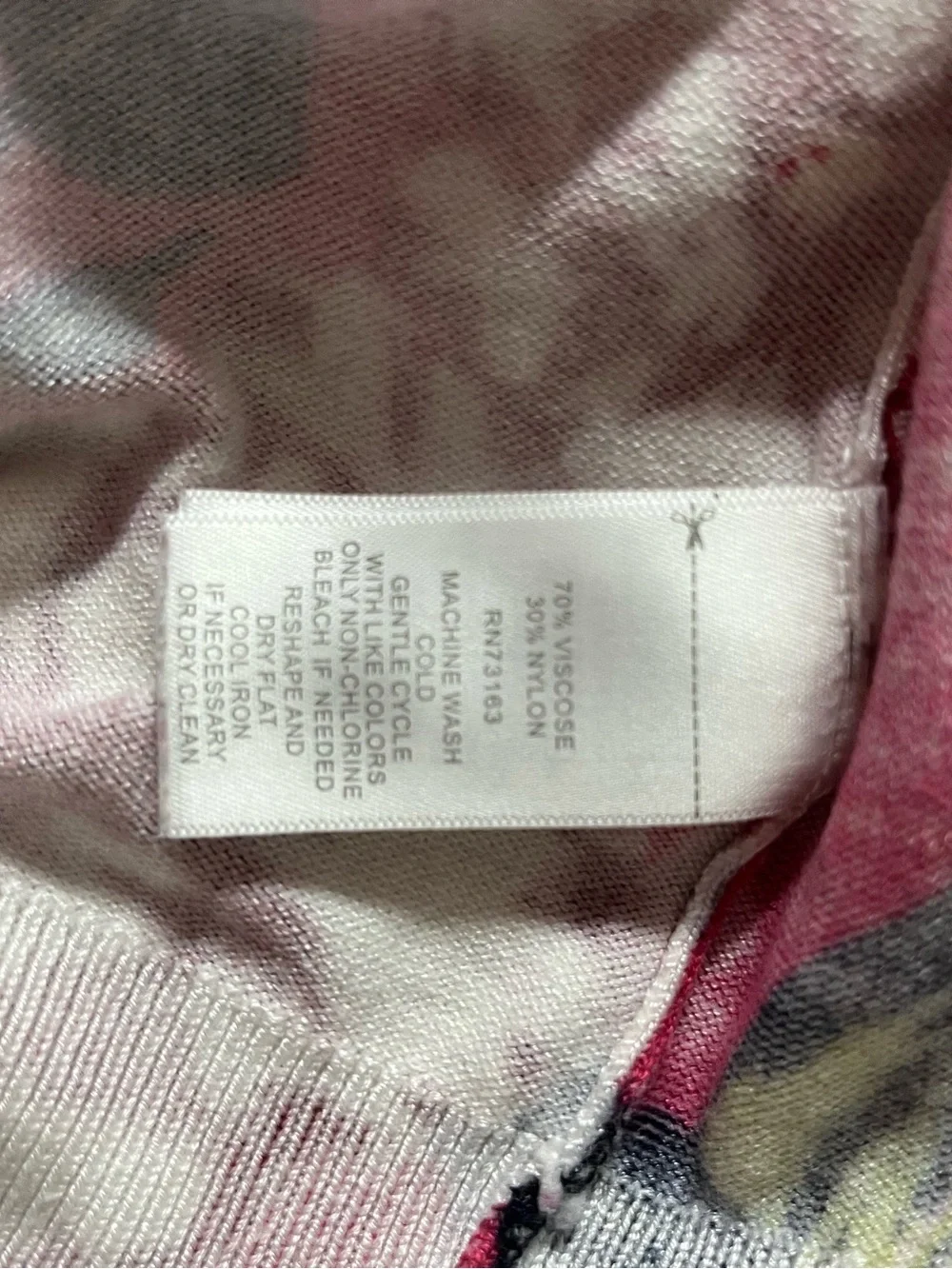 Spense XL Pink Floral Button Front Cardigan Sweater 3/4 Sleeve Lightweight Knit